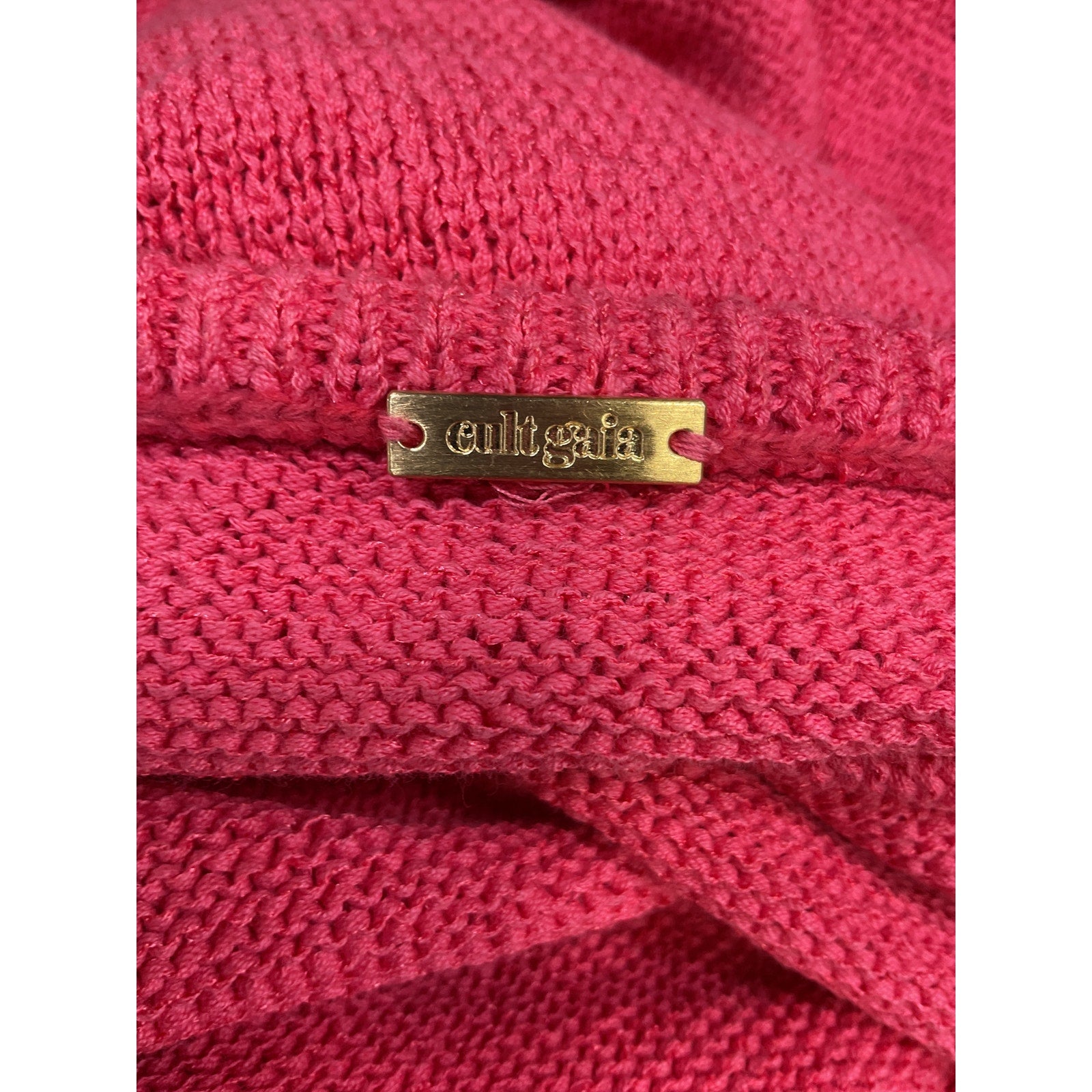 Cult Gaia 'Kendall' Pink Knit Dress Size S