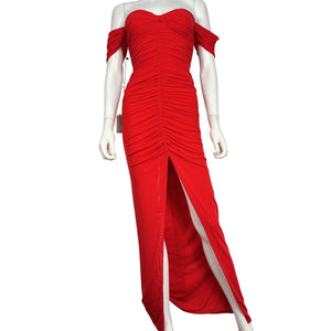Majorelle Ruched Red Simone Gown Size XS