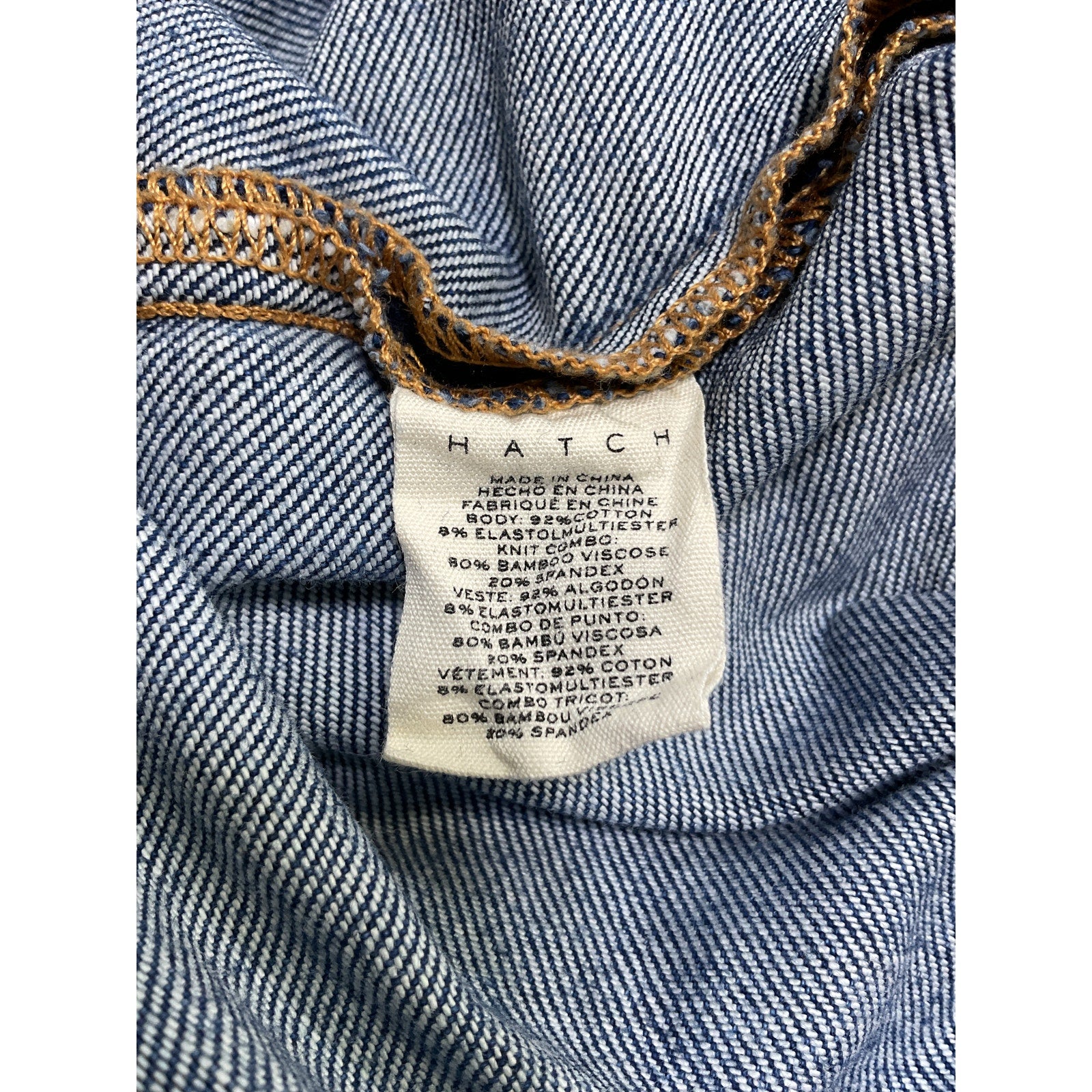 Hatch 'The Over' Blue The Bump Straight Maternity Jean Size 26