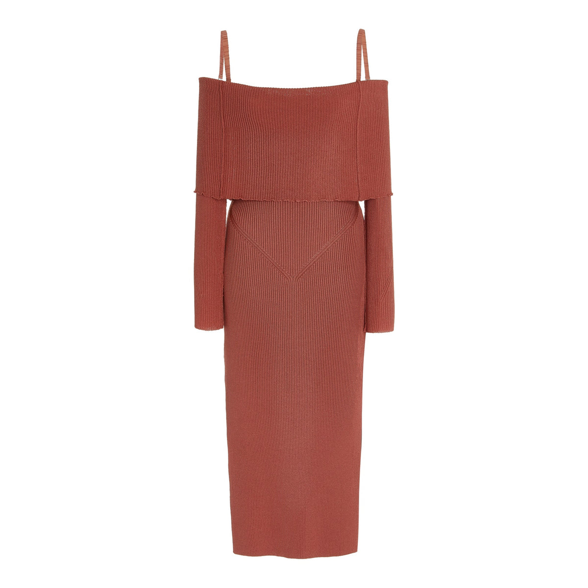 Anna October Elegant Terracotta Vika Midi Dress Size M NWT