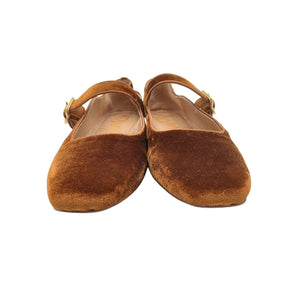 Tuckernuck Velvet Brown Michaela Flats Size 9.5