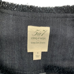 Cinq à Sept Braided Navy Indigo Reenee Vest Size S