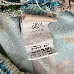 Agua Bendita Ruffled Multicolor Moana Dress Size S