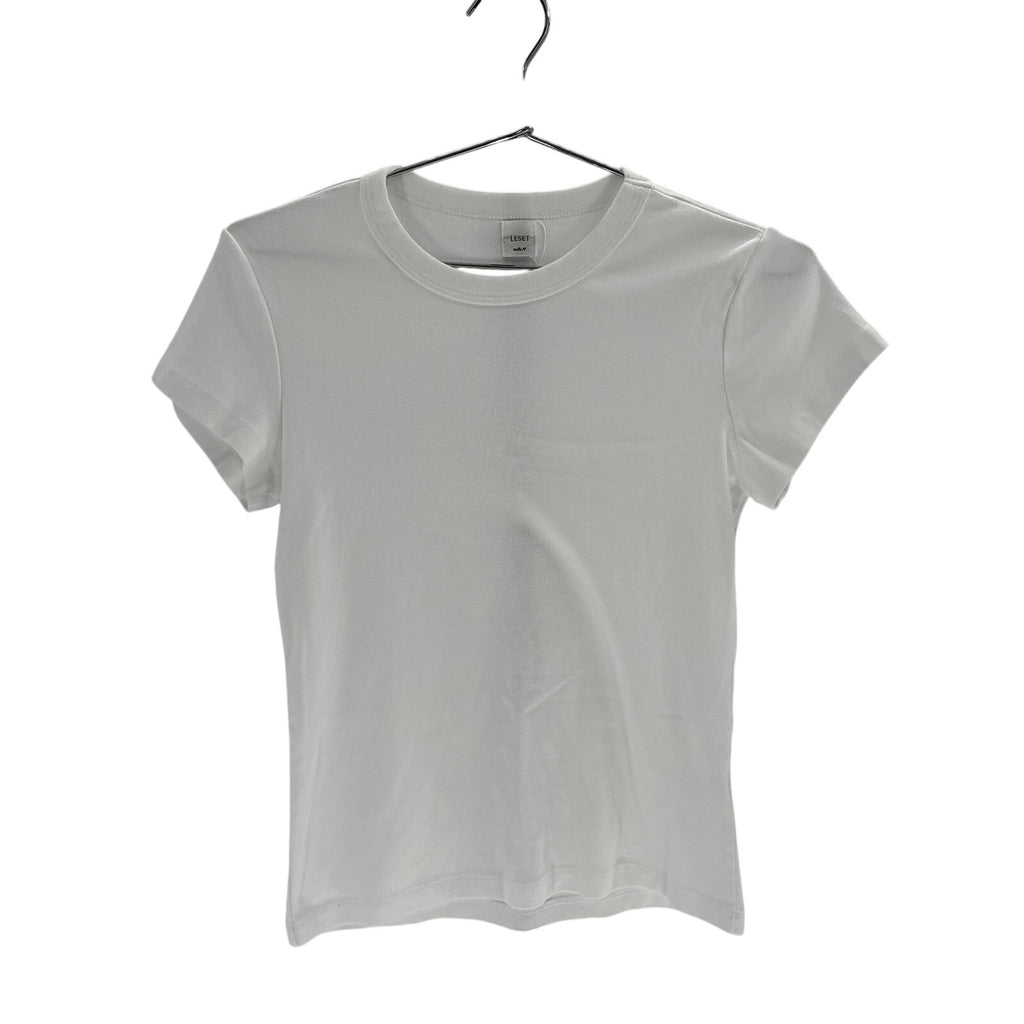 Leset 'Nando' White Cotton Slim Fit Tee Size M