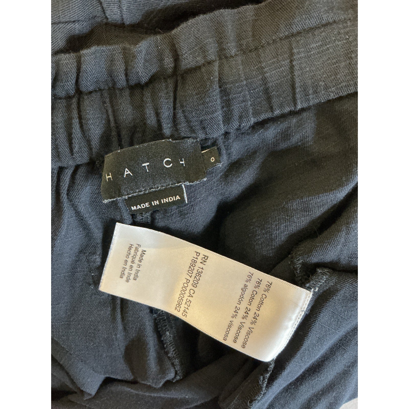 Hatch The Jude Navy Cotton Pant Size 0