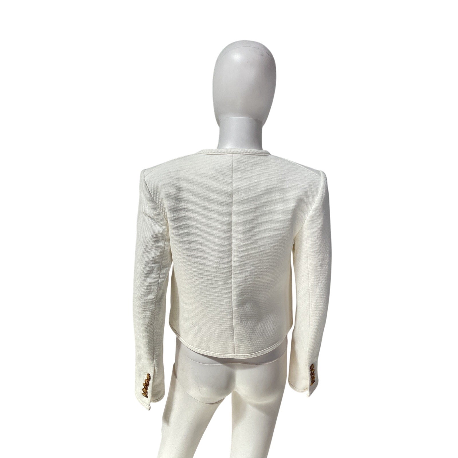 Veronica Beard 'Isola' White Cotton Stretch V-Neck Jacket Size 2 - NWT