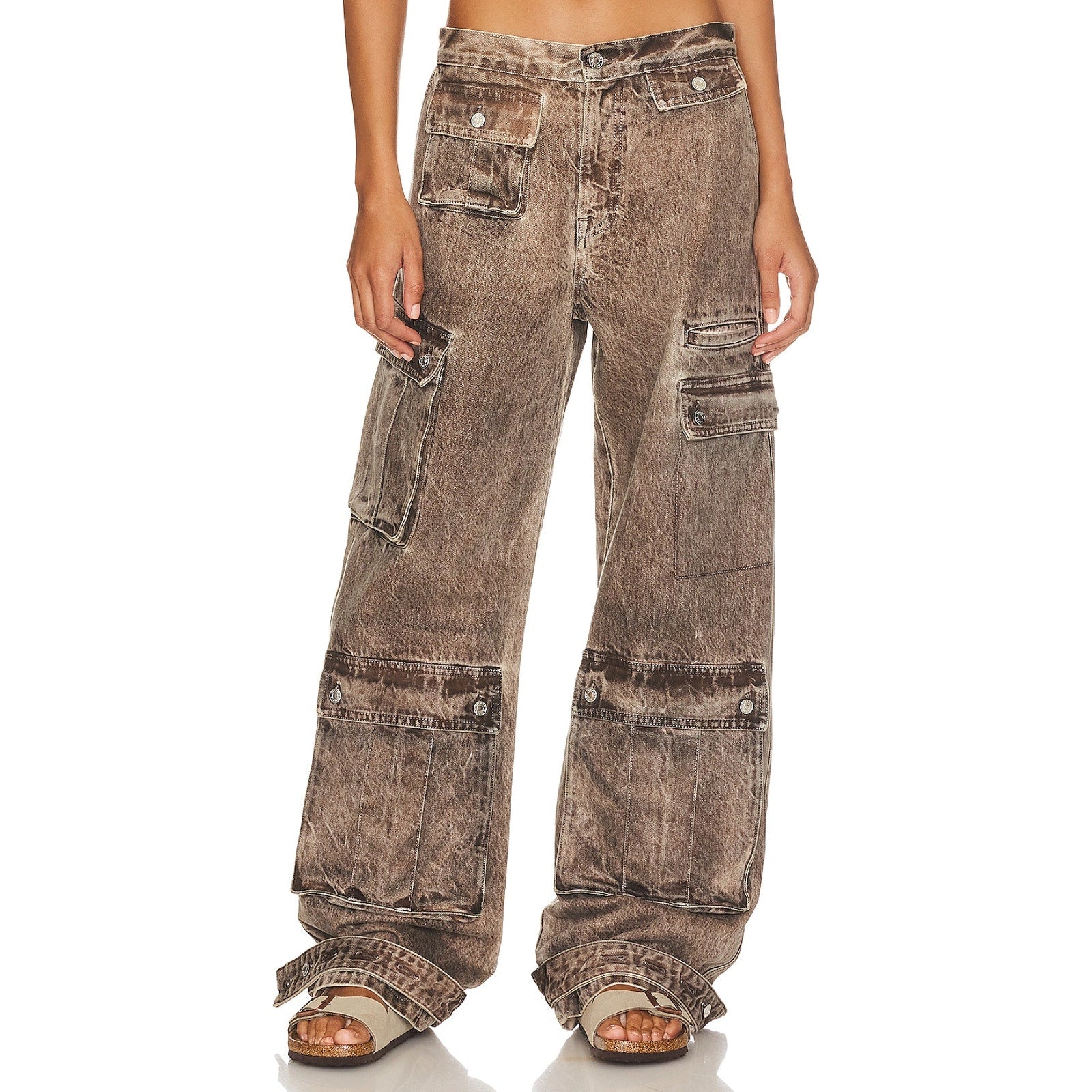 Grlfrnd 'Lara' Brown Cotton Jean Size 23
