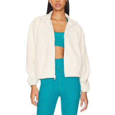 Beyond Yoga Feeling 'Chill' White Cotton Jacket Size M