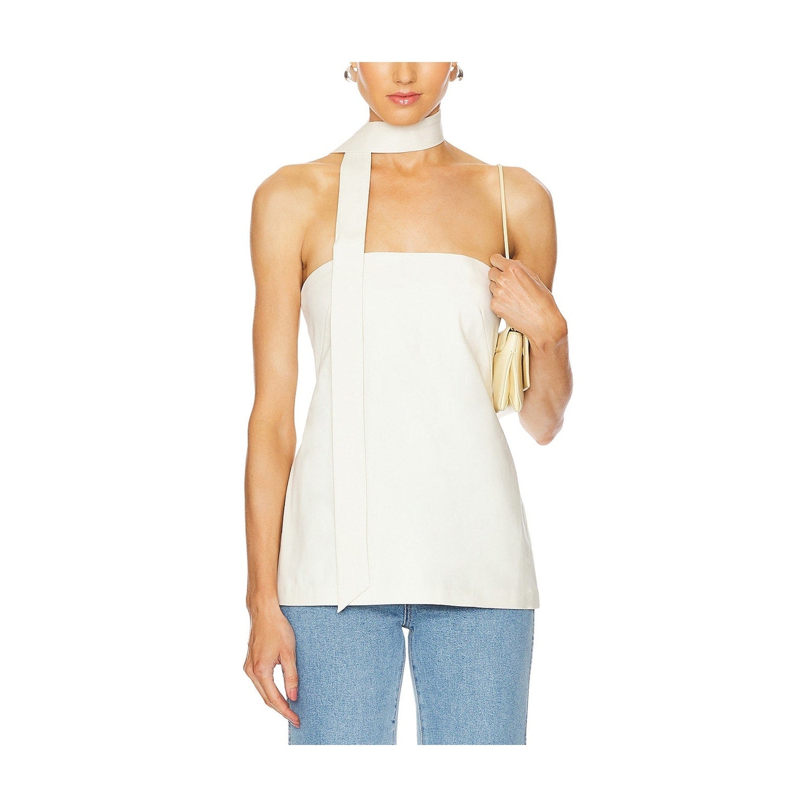 Lpa 'Esfira' White Bengaline Top Size S