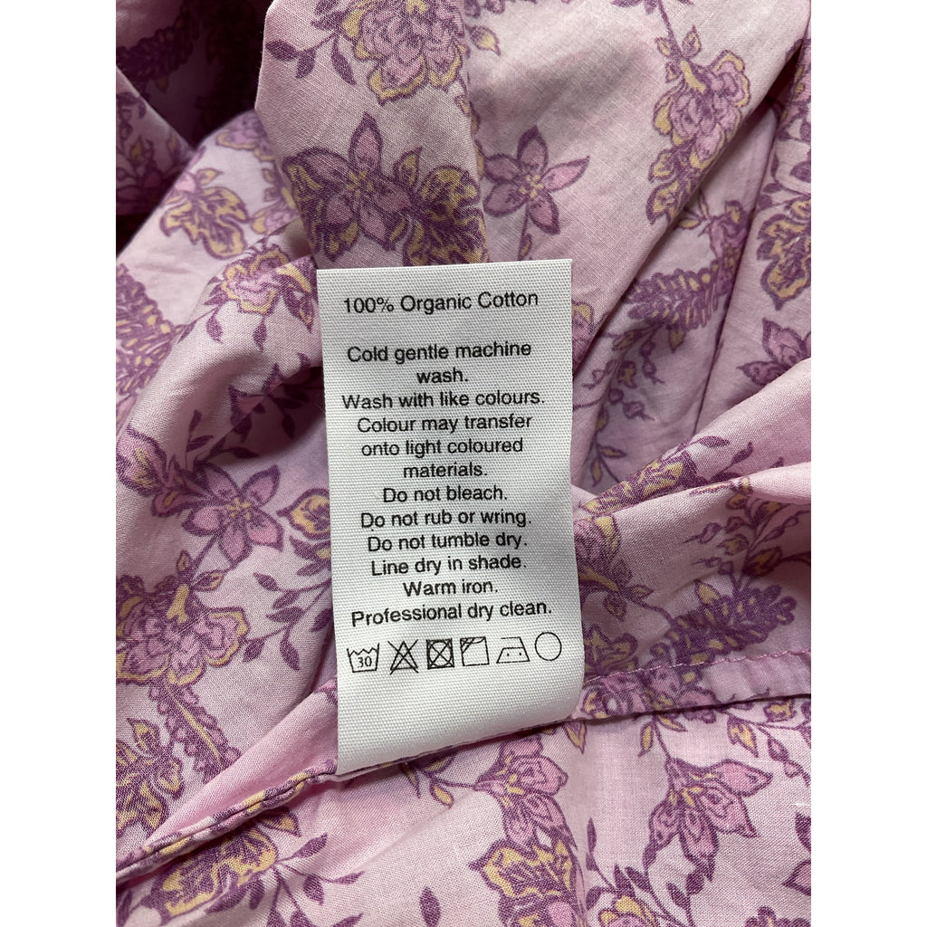 Matteau Floral-Print Pink Cotton Cutout Dress Size 4