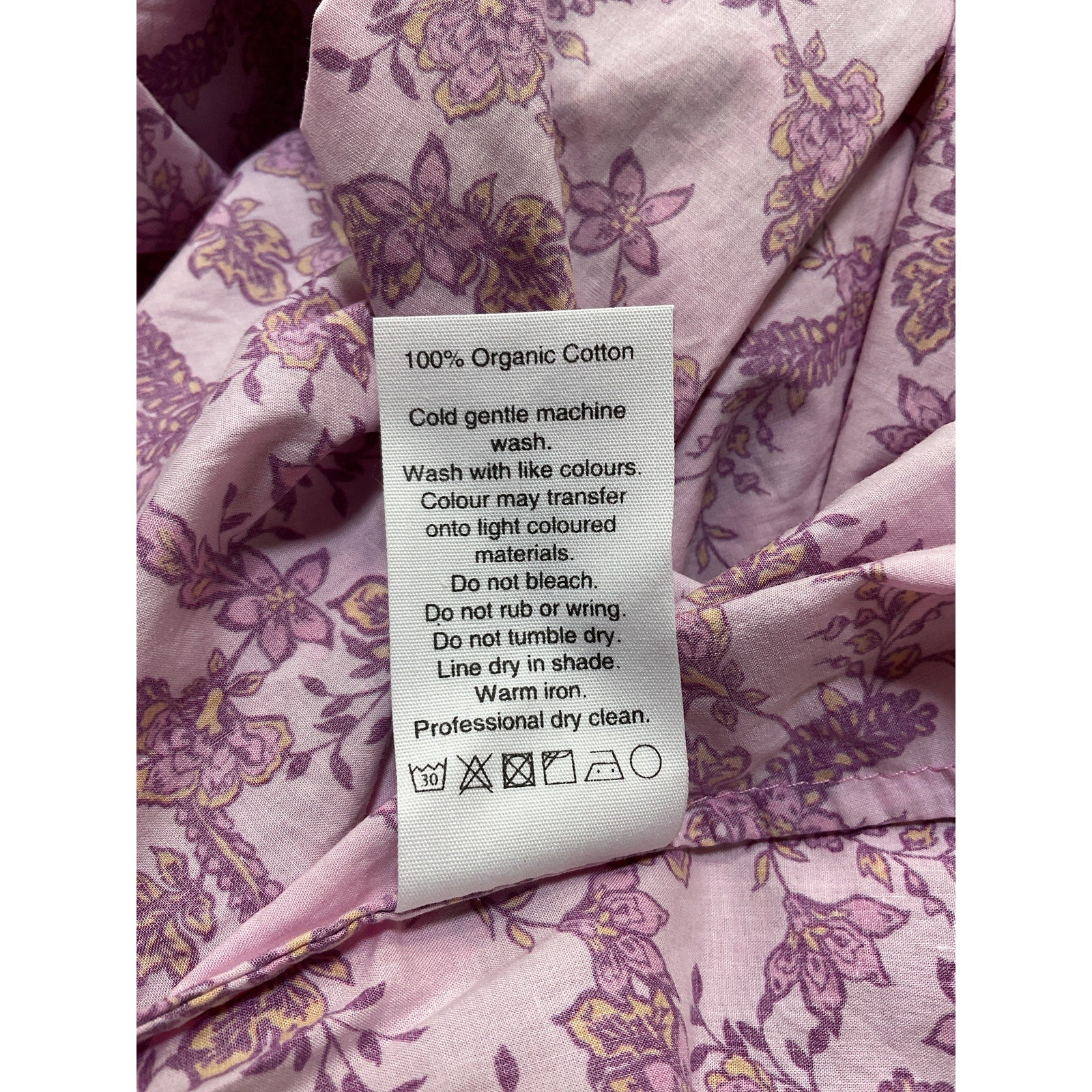 Matteau Floral-Print Pink Cotton Cutout Dress Size 4