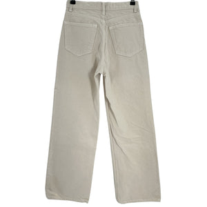 Reformation Wide Leg Beige Wilder Denim Jeans Size 27