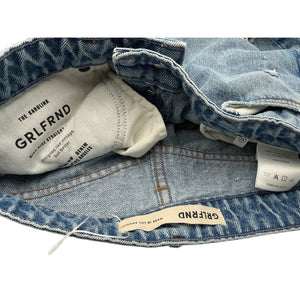 Grlfrnd Distressed Blue Karolina Denim Jeans Size 26