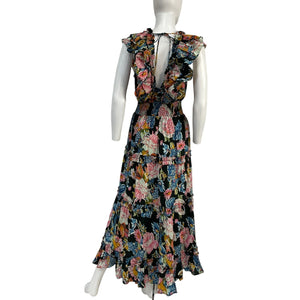 Love The Label Floral Black Topanga Dress Size XS