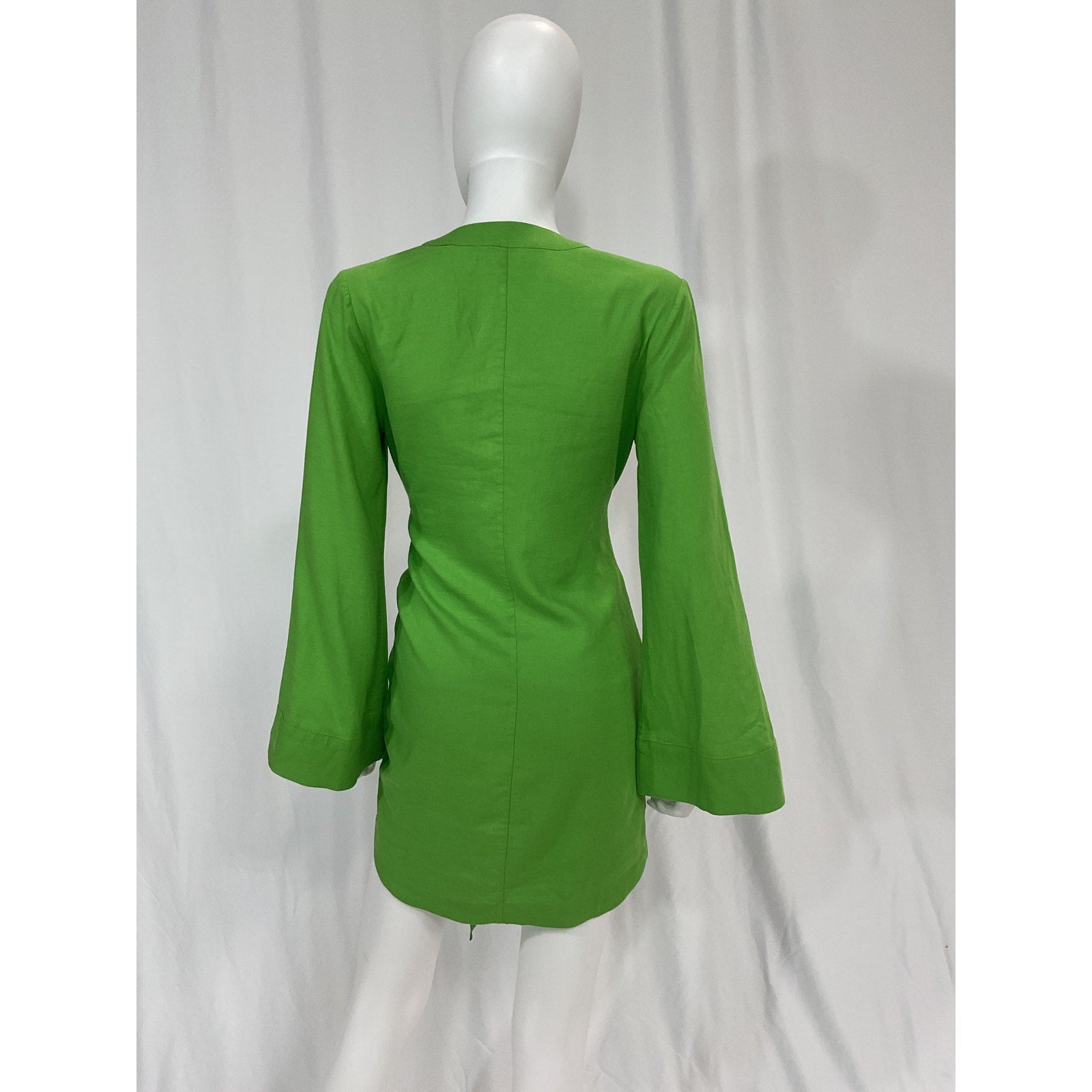 L'Academie 'The Janeiro' Green Kimono Sleeve Mini Dress Size XS