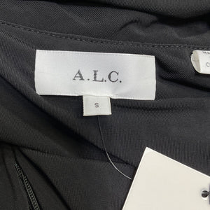 A.L.C. Ruched Black Marie Dress Size S NWT