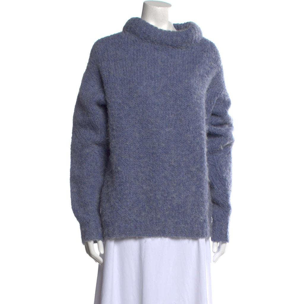 Tibi Blue Cowl Neck Sweater Size M