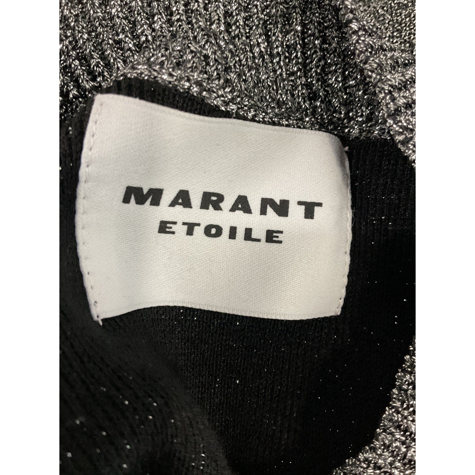 Isabel Marant �toile 'Kelaya' Silver Crewneck Long Sleeve Sweater Size 36