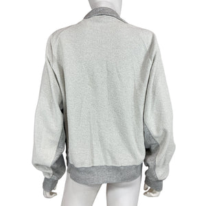 Helmut Lang Cozy Gray Half Zip Pullover Sweatshirt Size M
