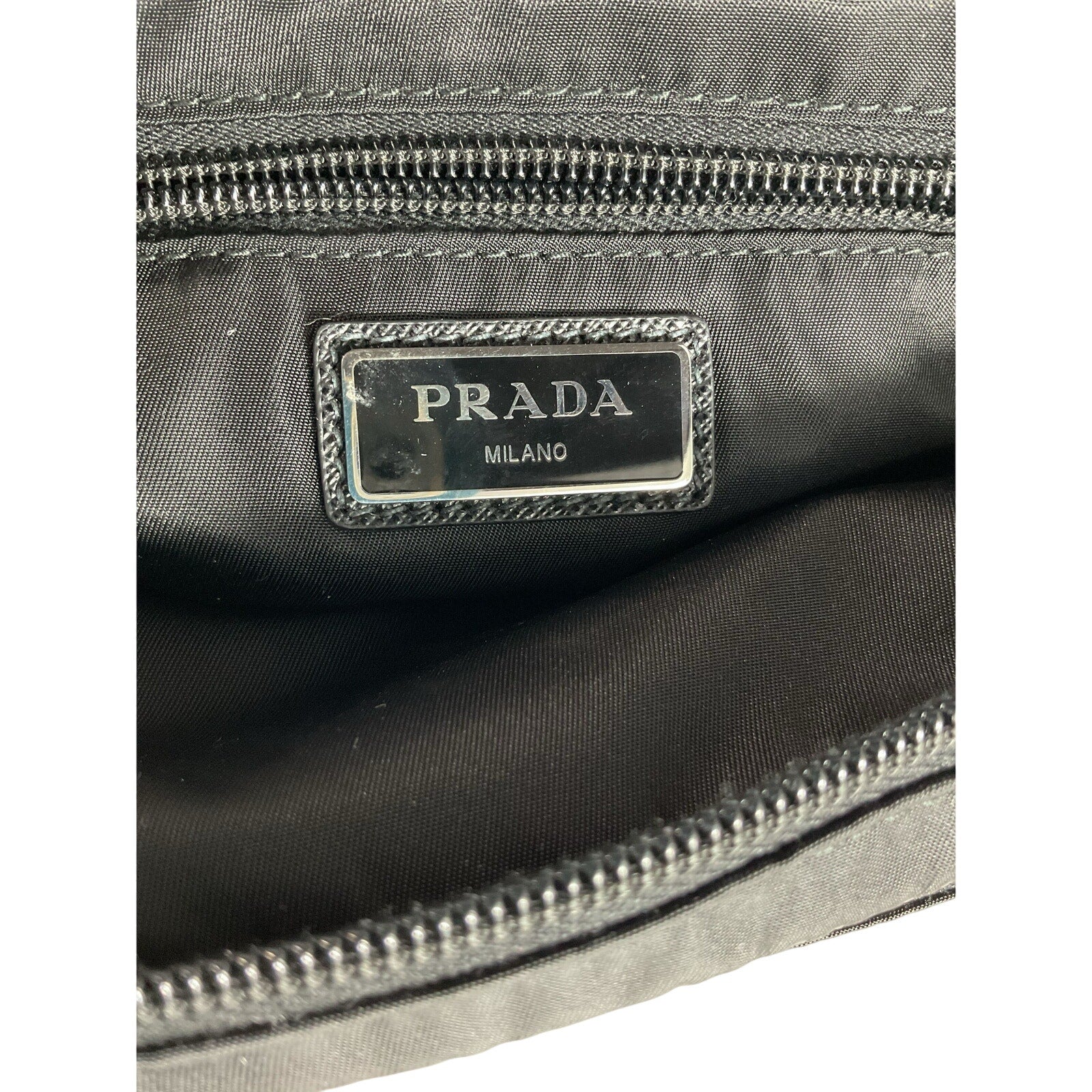 Prada Black Nylon Belt Bag