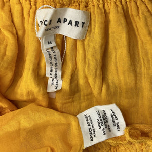 Apiece Apart Organic Yellow Pina Maxi Dress Size M