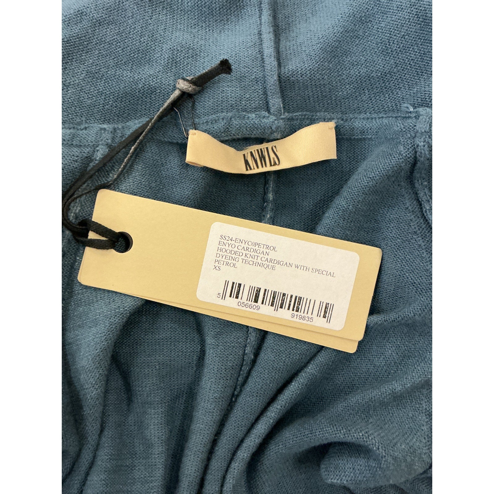 Knwls 'Enyo' Blue Cotton Long Sleeve Cardigan Size XS - NWT