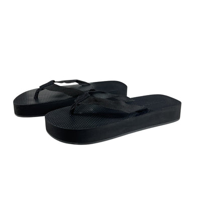 The Row Minimalist Black Dune Flatform Sandals Size 38 IT / US 8