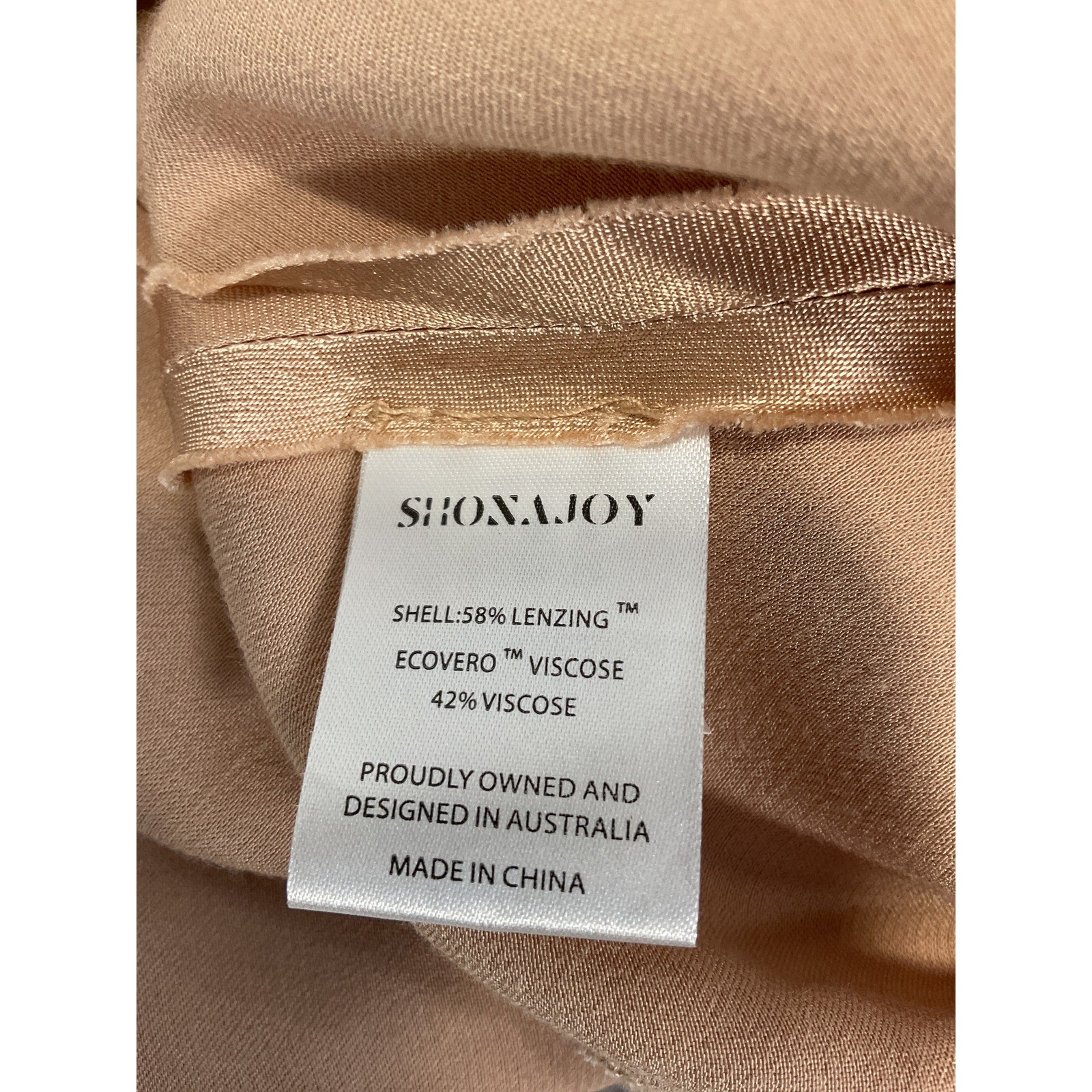 Shona Joy 'La Lune Bias' Pink Satin Cowl Maxi Dress Size 4