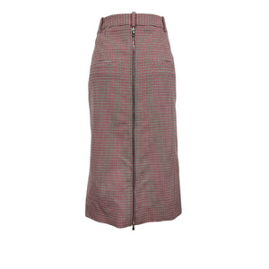 Tibi Checked Pink Multi Leon Midi Skirt Size 4
