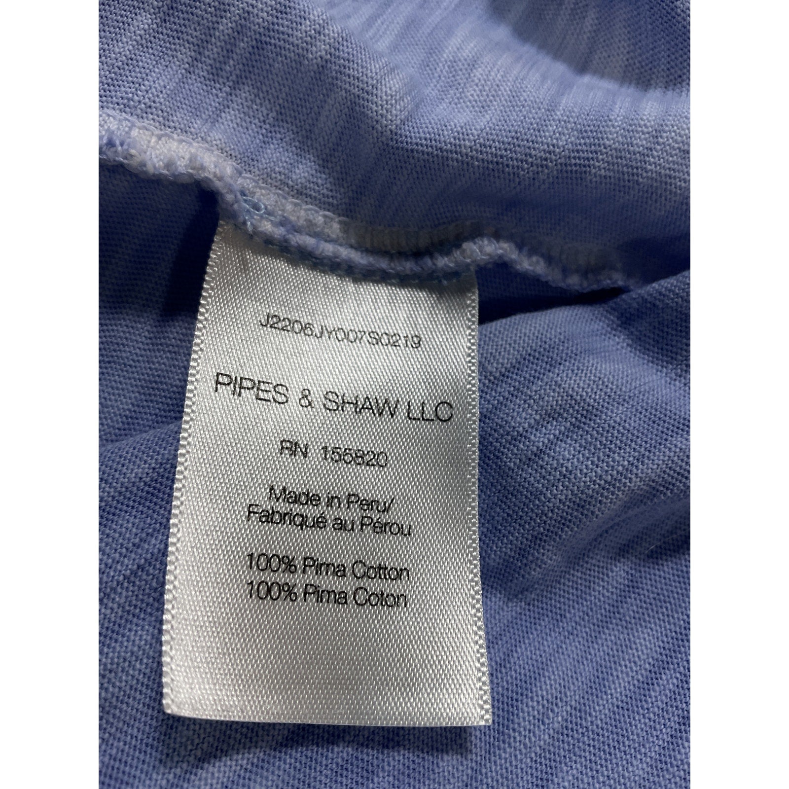 Veronica Beard 'Ellerie' Blue Cotton Sleeveless Ruffled V Neck Top Size L