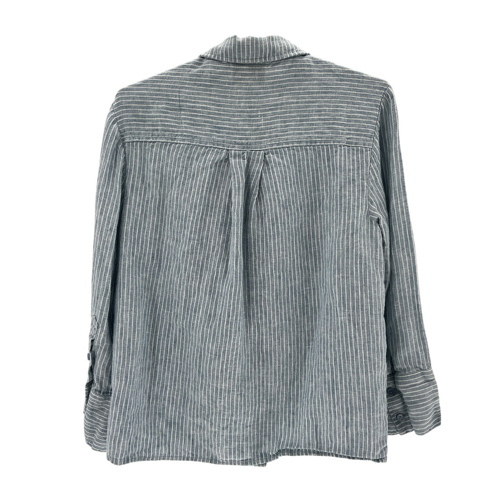 Reformation 'Ian' Blue Linen Oversized Linen Shirt Size XS