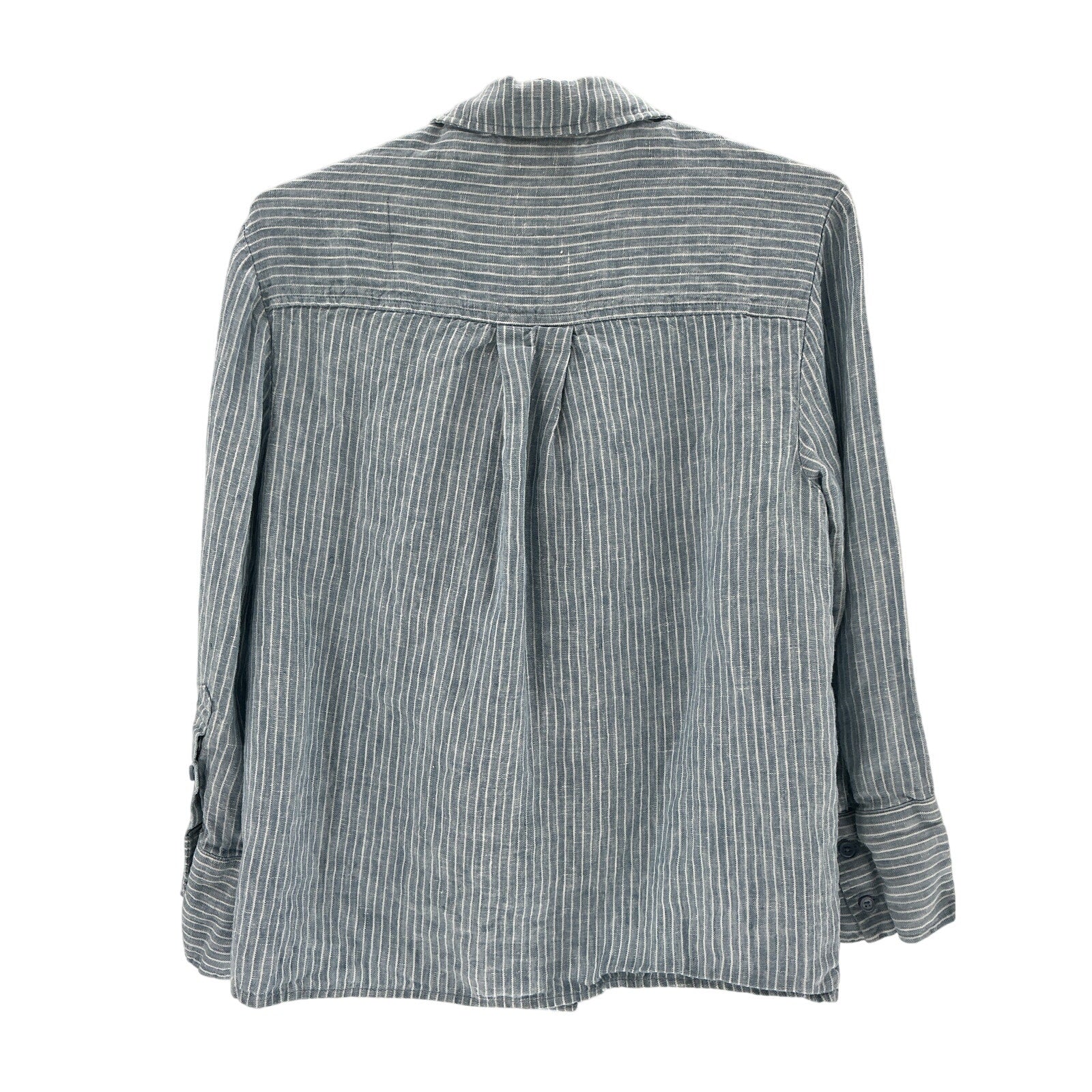 Reformation 'Ian' Blue Linen Oversized Linen Shirt Size XS