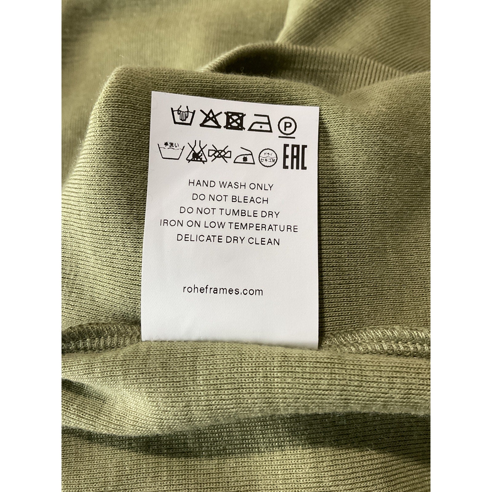 R�he Green Merino Wool Turtleneck Top Size 38 - NWT