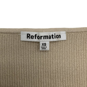 Reformation Ribbed Coyote Julia Tank Top Size XS