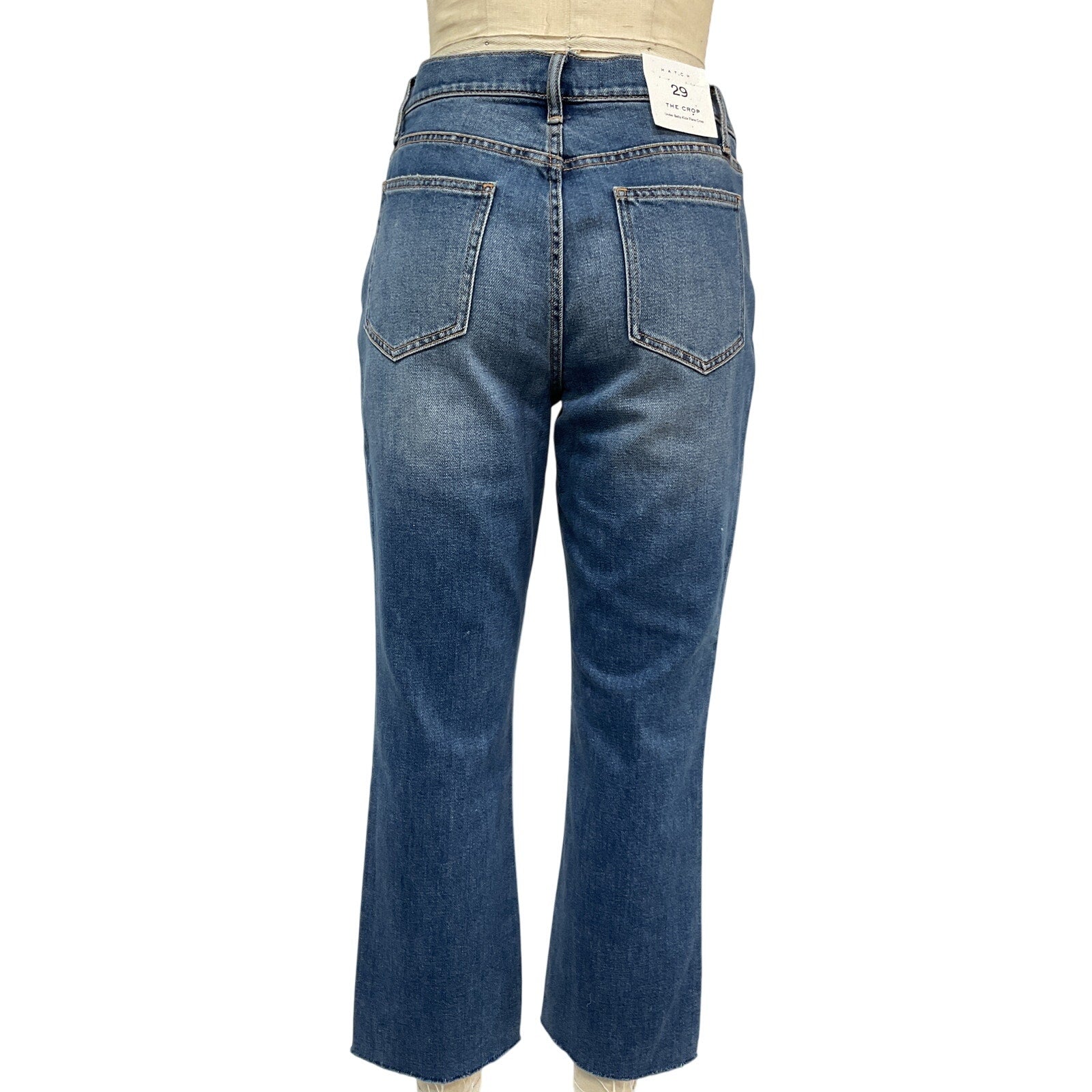 Hatch The Crop 'Maternity' Blue Cotton Denim Jean Size 29 - NWT