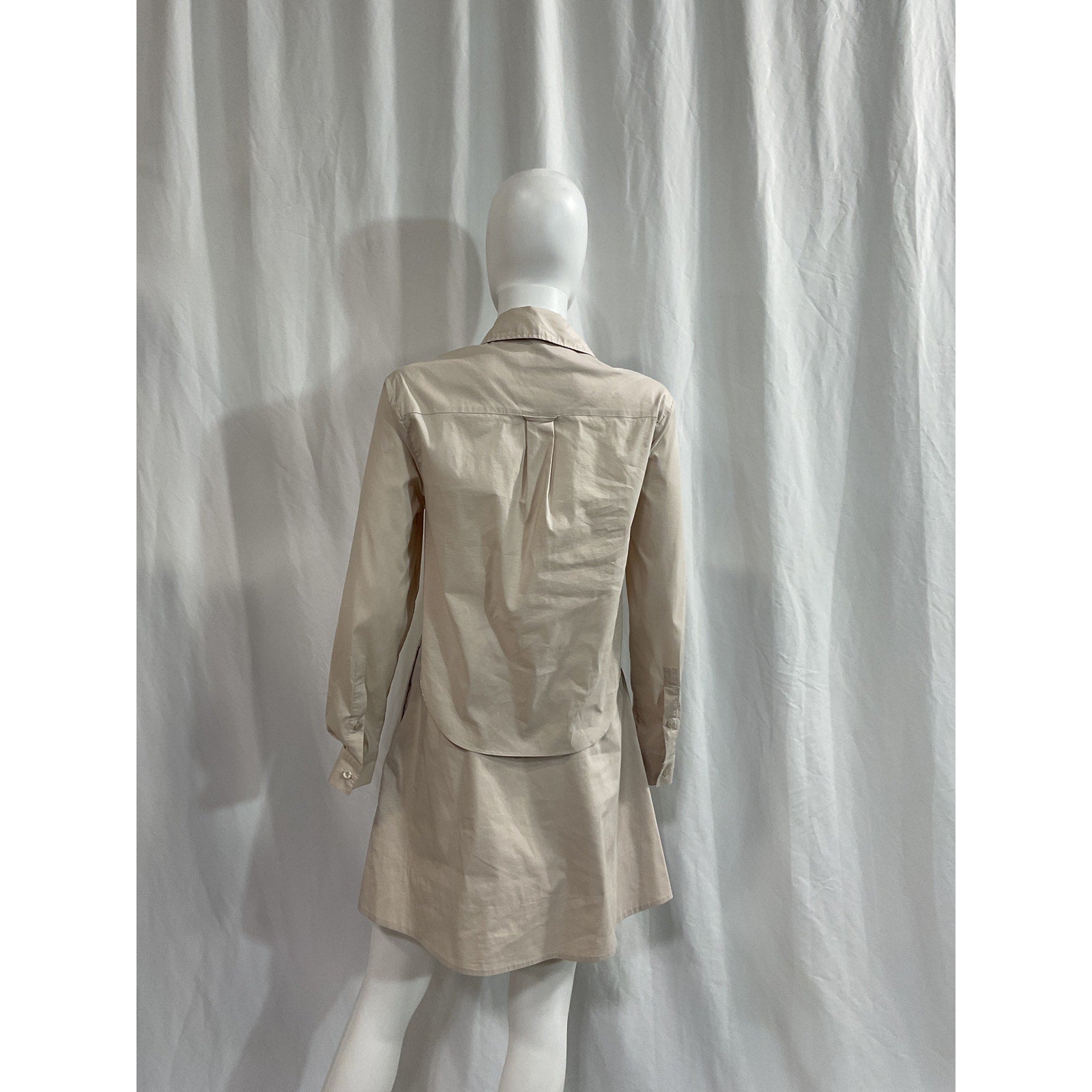 Simkhai 'Shaelyn' Tan Waist Cut Out Poplin Mini Dress Size 6