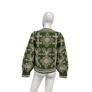 Sézane 'Ewan' Green Jacket Size 34