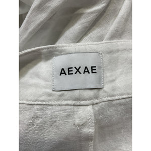 Aexae White Linen Trousers Size S