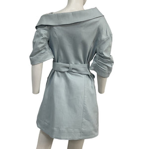 Cinq à Sept Belted Baby Blue Milly Dress Size 6