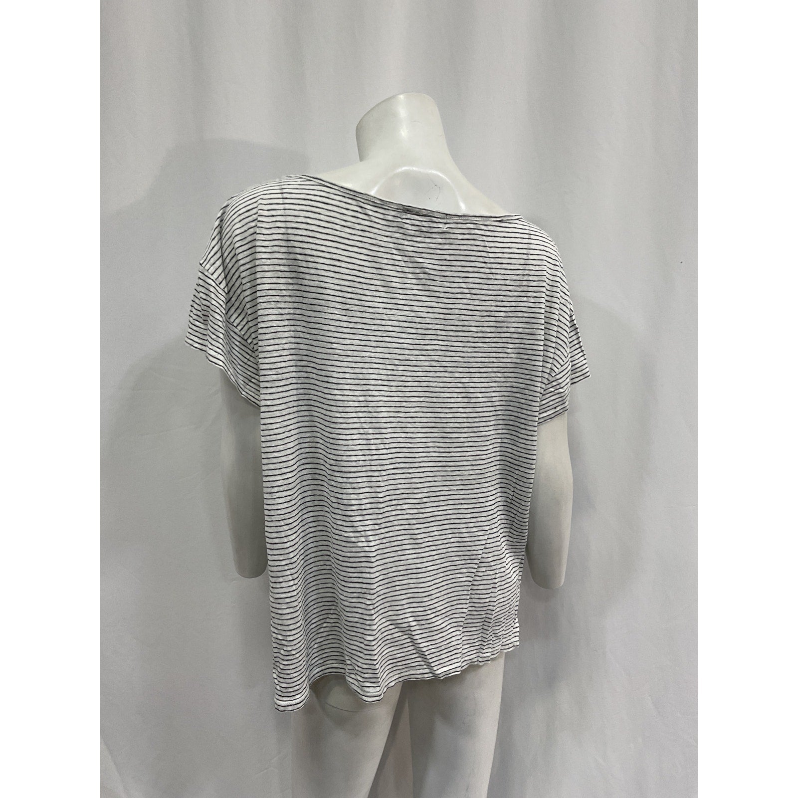 Hatch 'The Everyday' White Cotton Linen Tee Size 3