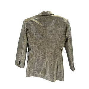 Ronny Kobo 'Morgan' Gold Polyester Blazer Size S