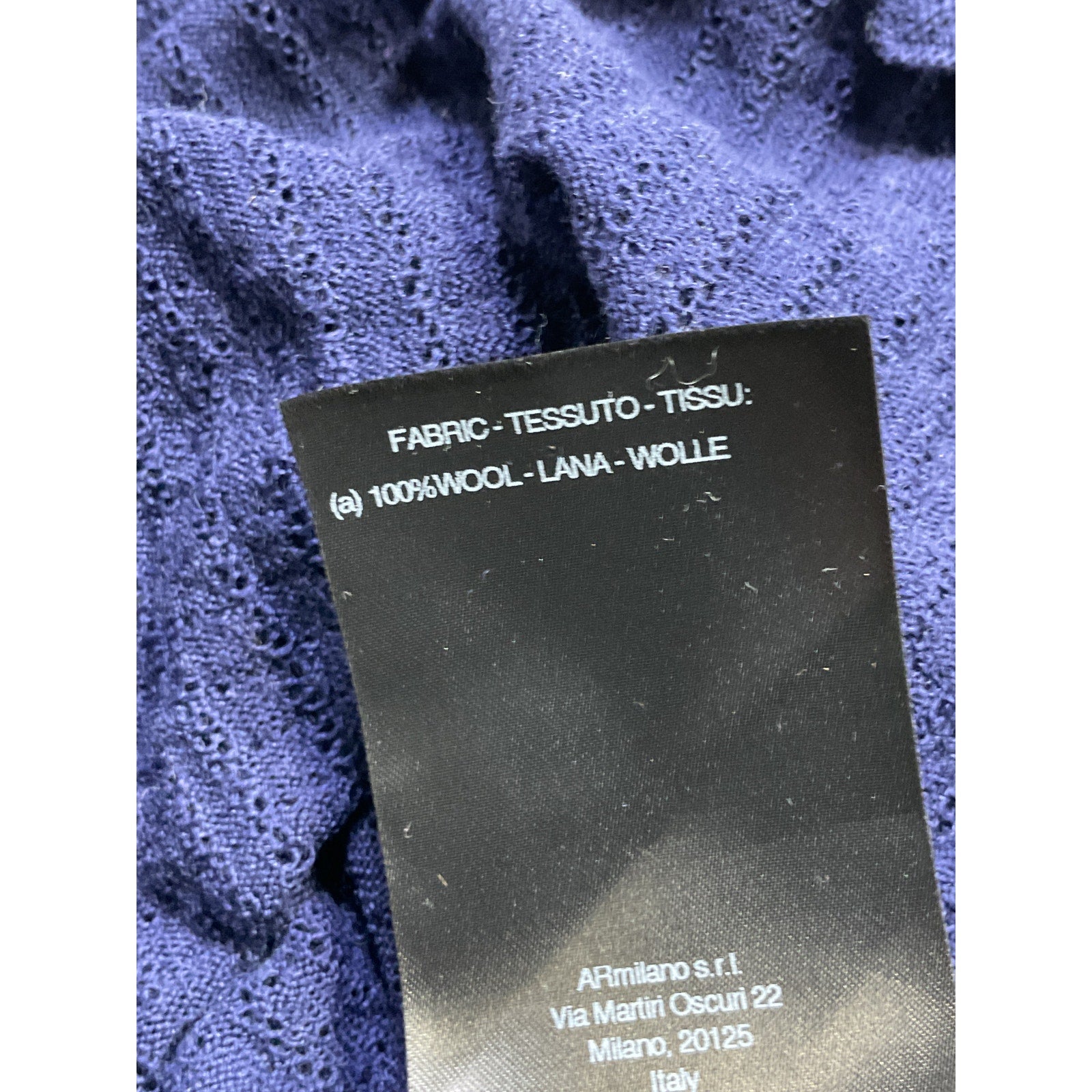 Alessandra Blue 'Rich' Sheer Mini Skirt Size 36