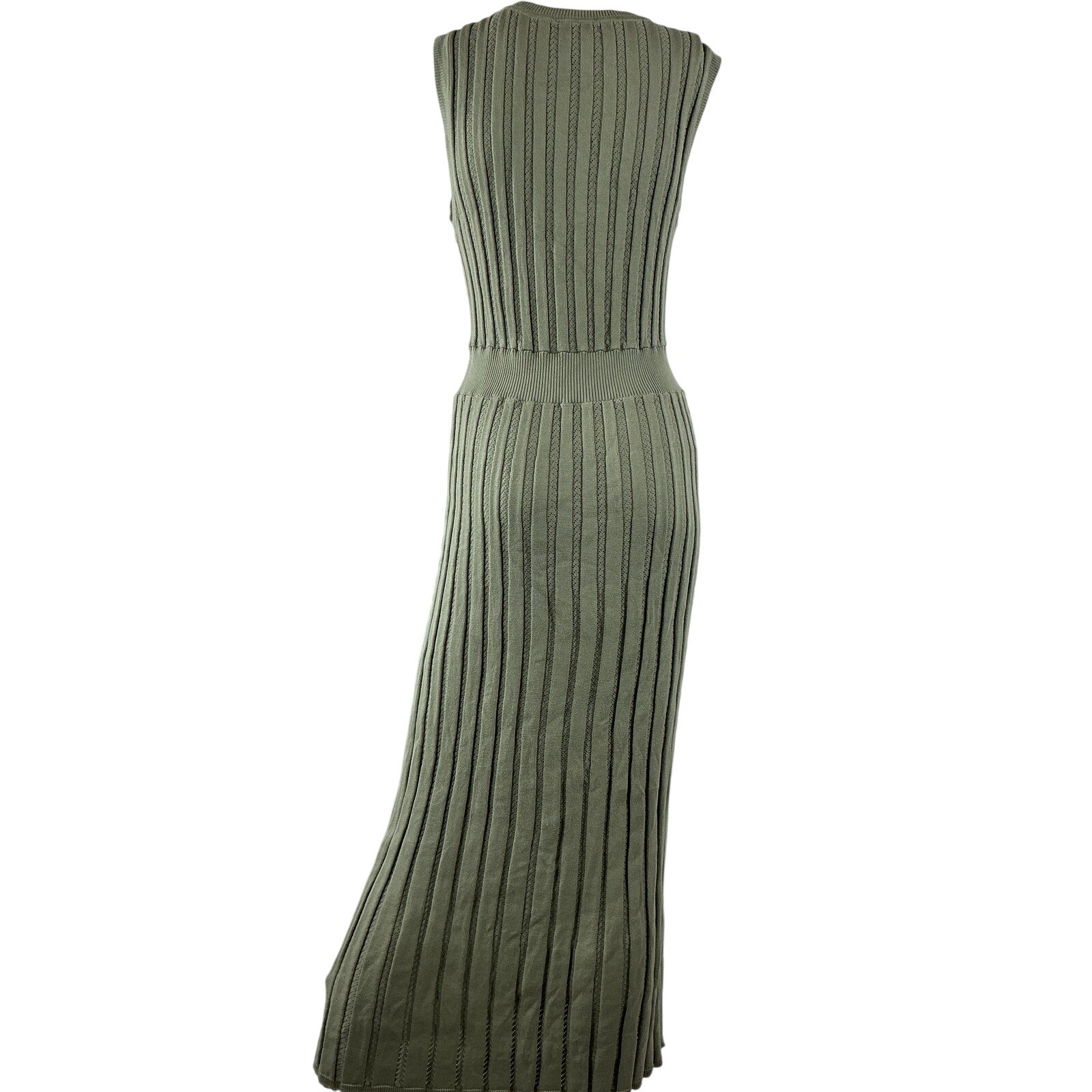 Varley 'Florian' Green Cotton Midi Dress Size M