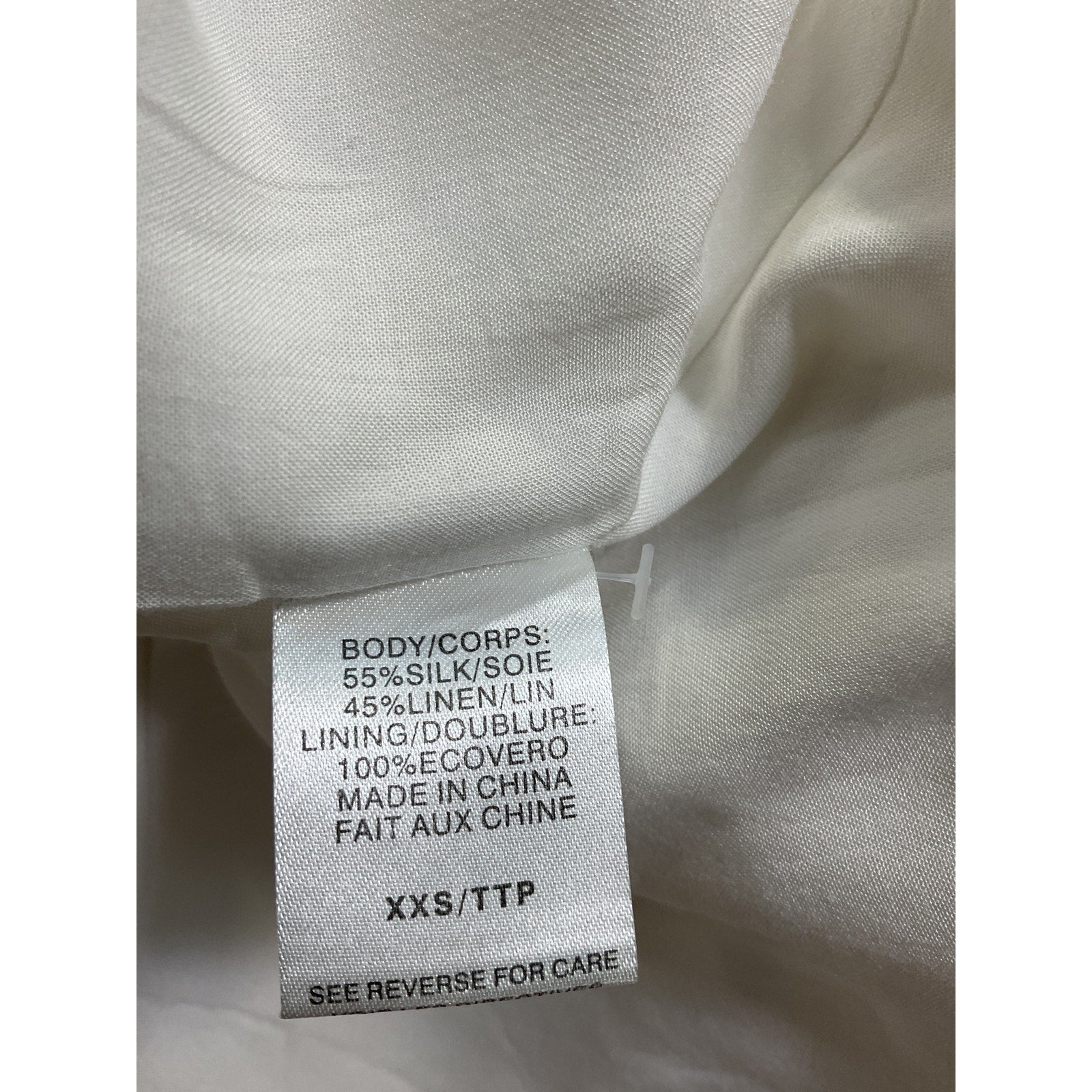 Cami Nyc 'Owen' White Linen Blazer Size XXS - NWT