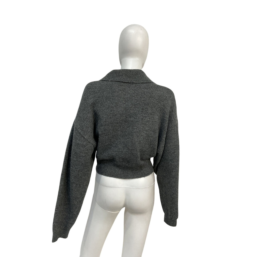 L'Academie X Marianna 'Azaria' Grey Acrylic Sweater Size S