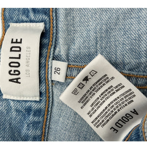 Agolde Relaxed Suburbia Criss Cross Denim Jeans Size 26