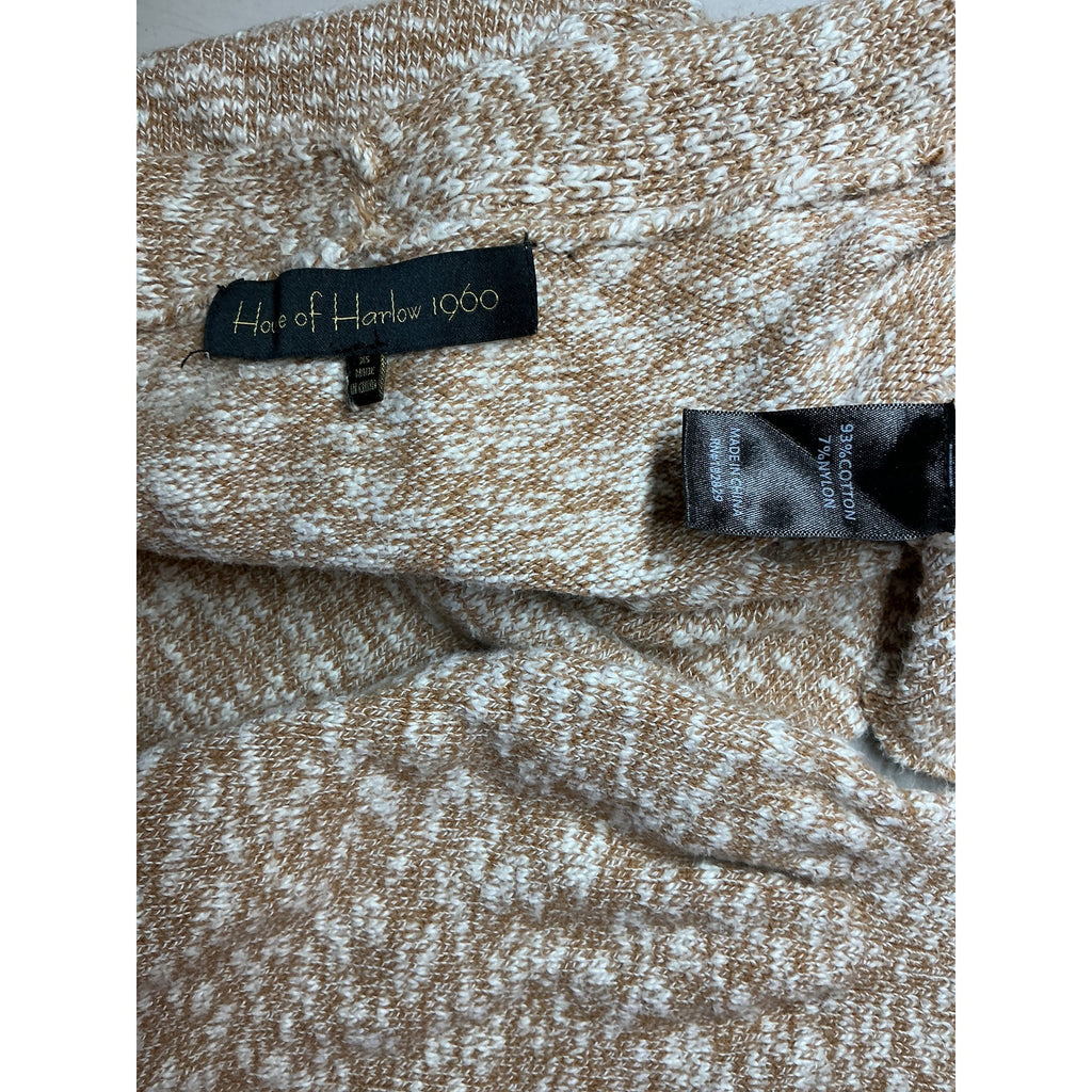 House Of Harlow 1960 X 'Sofia' Tan Cotton Richie Kennedy Cardigan Size XS