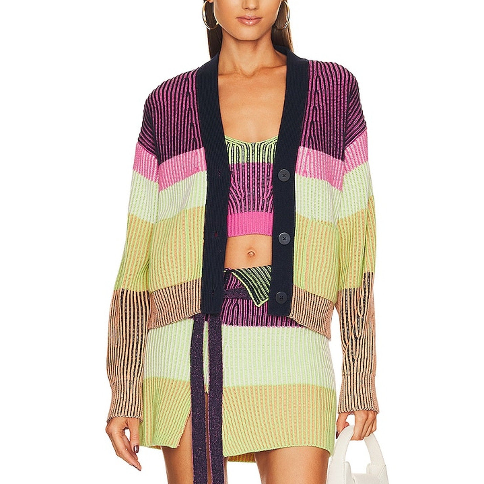Simkhai Safford 'Cashmere' Pink Cardigan Size XS
