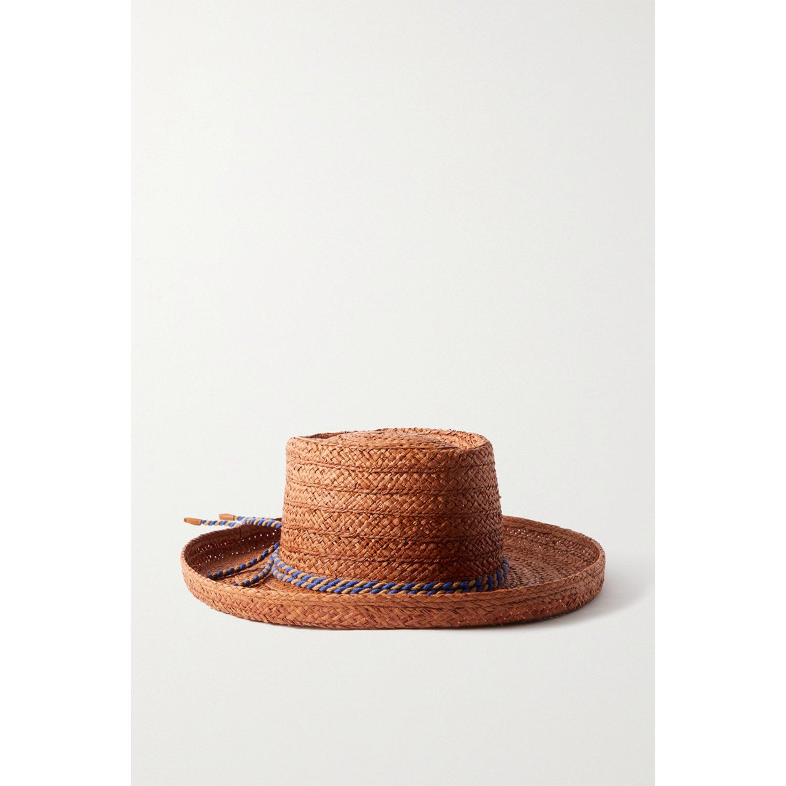 Loro Piana 'Ofelia' Tan Raffia Braided Raffia Sunhat Size S