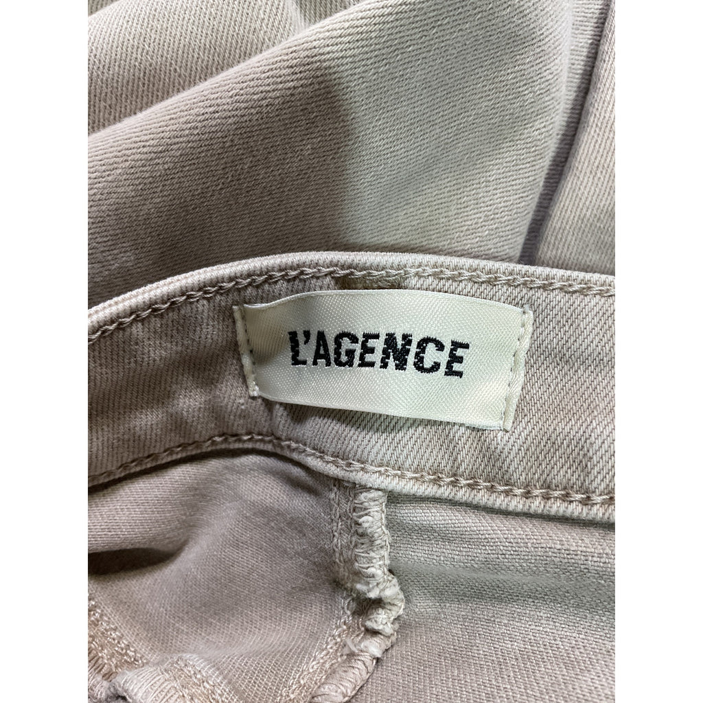L'Agence 'Margot' Tan High Rise Skinny Denim Jeans Size 25